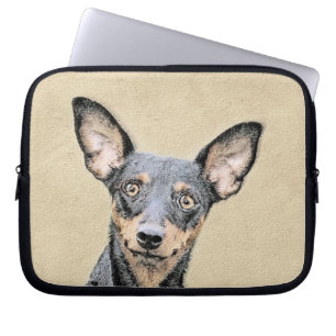 Miniatur Pinscher Malerei Niedlich Original Hunde  Laptopschutzhülle