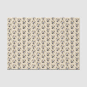 Miniatur Pinscher Malerei Niedlich Original Hunde  Seidenpapier