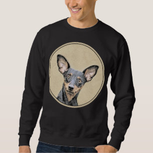 Miniatur Pinscher Malerei Niedlich Original Hunde Sweatshirt