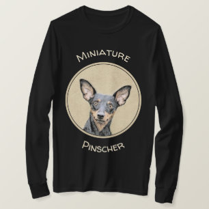 Miniatur Pinscher Malerei Niedlich Original Hunde  T-Shirt