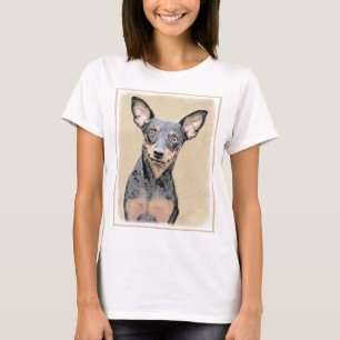 Miniatur Pinscher Malerei Niedlich Original Hunde T-Shirt