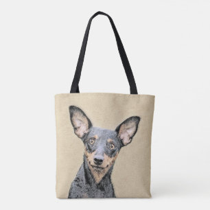 Miniatur Pinscher Malerei Niedlich Original Hunde Tasche