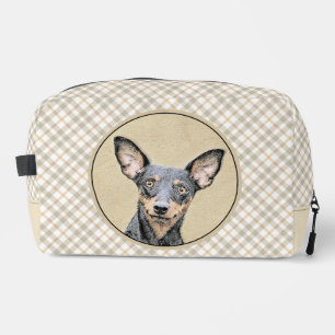 Miniatur Pinscher Malerei Niedlich Original Hunde Waschbeutel