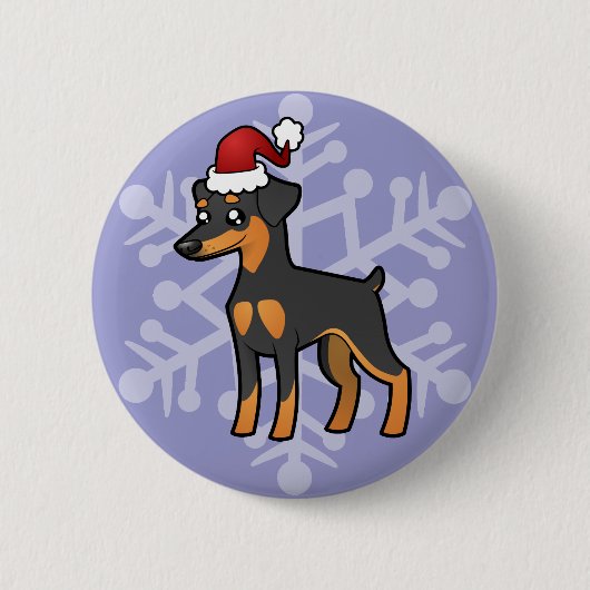 Miniatur Pinscher / Manchester Terrier Button (Vorderseite)