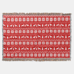 Miniatur Pinscher Silhouetten MinPin Weihnachten Decke