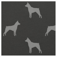 Miniatur Pinscher Silhouetten MinPins Gemustert