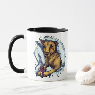 Miniatur Pinscher und Lebkuchen Tasse
