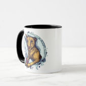 Miniatur Pinscher und Lebkuchen Tasse (Vorderseite Links)