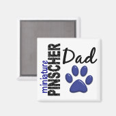 Miniatur Pinscher Vater 2 Magnet (Vorderseite/Rückseite)