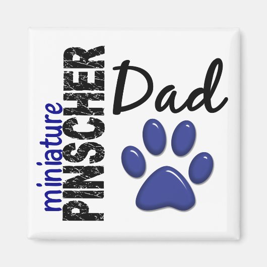 Miniatur Pinscher Vater 2 Magnet (Vorne)