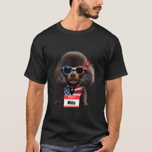 Miniatur Poodle Dog Milo Men Women Kinder Jungs Mä T-Shirt