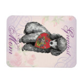 Miniatur-Poodle-Herz-Mama Magnet (Horizontal)