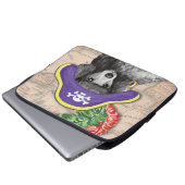 Miniatur Poodle Pirate Laptopschutzhülle (Vorne Knopf)
