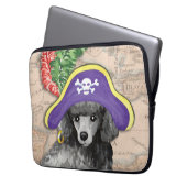 Miniatur Poodle Pirate Laptopschutzhülle (Vorderseite Links)