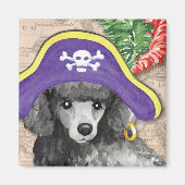 Miniatur Poodle Pirate Magnet (Vorne)