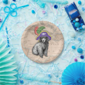 Miniatur Poodle Pirate Pappteller (Party)