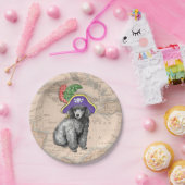 Miniatur Poodle Pirate Pappteller (Party)
