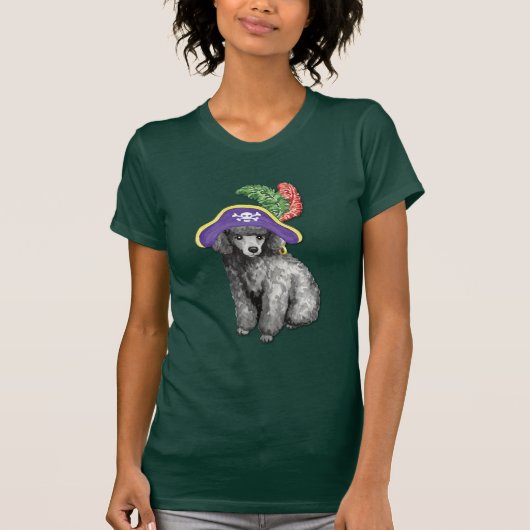Miniatur Poodle Pirate T-Shirt (Vorderseite)