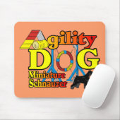 Miniatur_Schnauzer_Agility Mousepad (Mit Mouse)