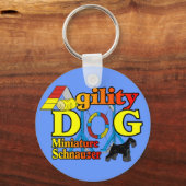 Miniatur_Schnauzer_Agility Schlüsselanhänger (Vorderseite)