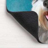 Miniatur Schnauzer Aquarellmalerei Mousepad (Ecke)