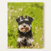 Miniatur Schnauzer Aquarellmalerei Planer (Rückseite)
