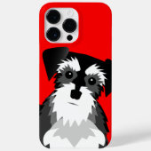 Miniatur Schnauzer - benutzerdefinierte Hintergrun Case-Mate iPhone Hülle (Rückseite)