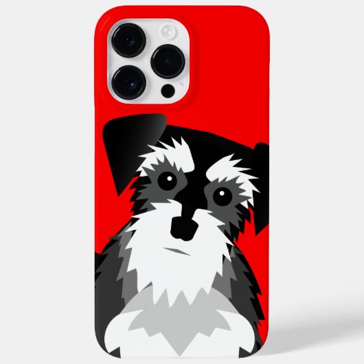 Miniatur Schnauzer - benutzerdefinierte Hintergrun Case-Mate iPhone Hülle (Rückseite)