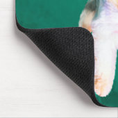 Miniatur Schnauzer Dog Aquarellmalerei Mousepad (Ecke)