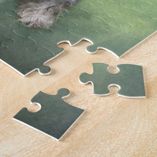 Miniatur Schnauzer Dog Aquarellmalerei Puzzle (Seite)