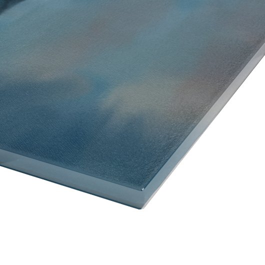 Miniatur Schnauzer Dog Aquarellmalerei Schneidebrett (Ecke)