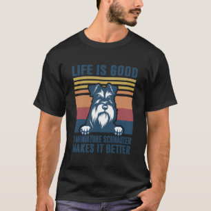 Miniatur Schnauzer Dog Geschenke Männer Frauen Min T-Shirt