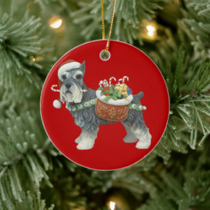 Miniatur Schnauzer Dog Weihnachtsschmuck