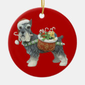 Miniatur Schnauzer Dog Weihnachtsschmuck (Vorne)