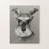 Miniatur Schnauzer Hund Art Puzzle. Puzzle (Vertikal)