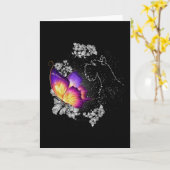 Miniatur-Schnauzer-Hund im Paradies Karte (Gelbe Blume)