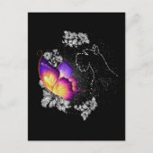 Miniatur-Schnauzer-Hund im Paradies Postkarte (Vorderseite)