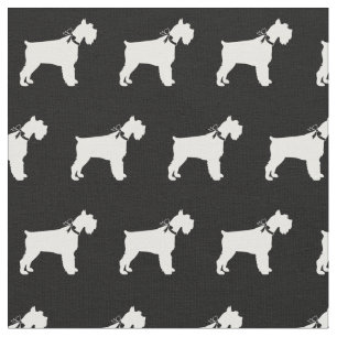 Miniatur Schnauzer Hund Silhouette Haustier Stoff