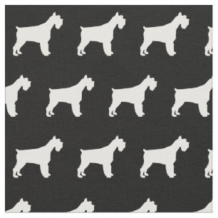 Miniatur Schnauzer Hund Silhouette Haustier Stoff