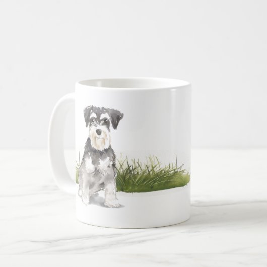 Miniatur-Schnauzer Kaffeetasse (Vorderseite Links)