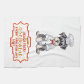 Miniatur Schnauzer Koch Baking Gingerbrot Geschirrtuch (Horizontal)