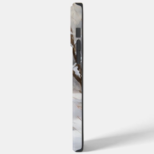 Miniatur Schnauzer lassen es Schnee Weihnachten Case-Mate iPhone Hülle (Rückseite / Links)