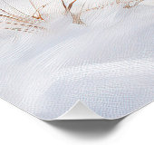 Miniatur Schnauzer lassen es Schnee Weihnachten Poster (Ecke)