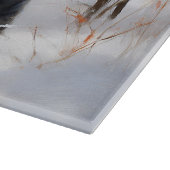 Miniatur Schnauzer lassen es Schnee Weihnachten Schneidebrett (Ecke)