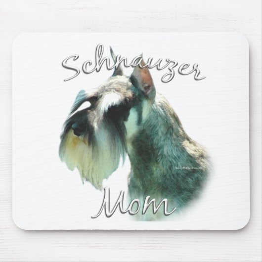 Miniatur Schnauzer Mama 2 Mousepad (Vorne)