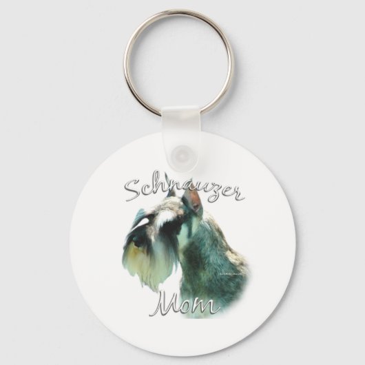 Miniatur Schnauzer Mama 2 Schlüsselanhänger (Vorderseite)