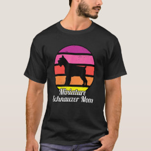 Miniatur Schnauzer Mama I Retro Mini Schnauzer T-Shirt