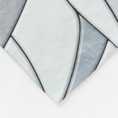 Miniatur Schnauzer Mosaik Art Fleecedecke (Ecke)