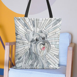 Miniatur Schnauzer Mosaik Art Tasche