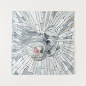 Miniatur Schnauzer Mosaik Art Wandteppich (Vorderseite (Horizontal))